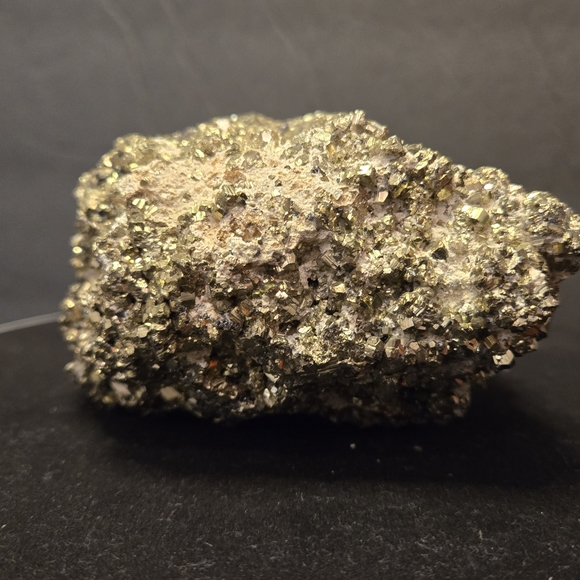 Raw Pyrite Cluster 3.75" Peru Pyrite Crystal Cubes In Matrix 512.5g SEE VIDEO - Picture 13 of 17